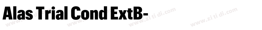 Alas Trial Cond ExtB字体转换 Alas Trial Cond ExtB字体转换